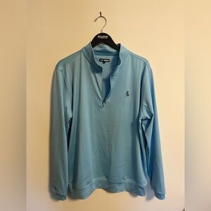NWOT - LIV Golf - Men’s Light Blue Quarter-Zip Pullover